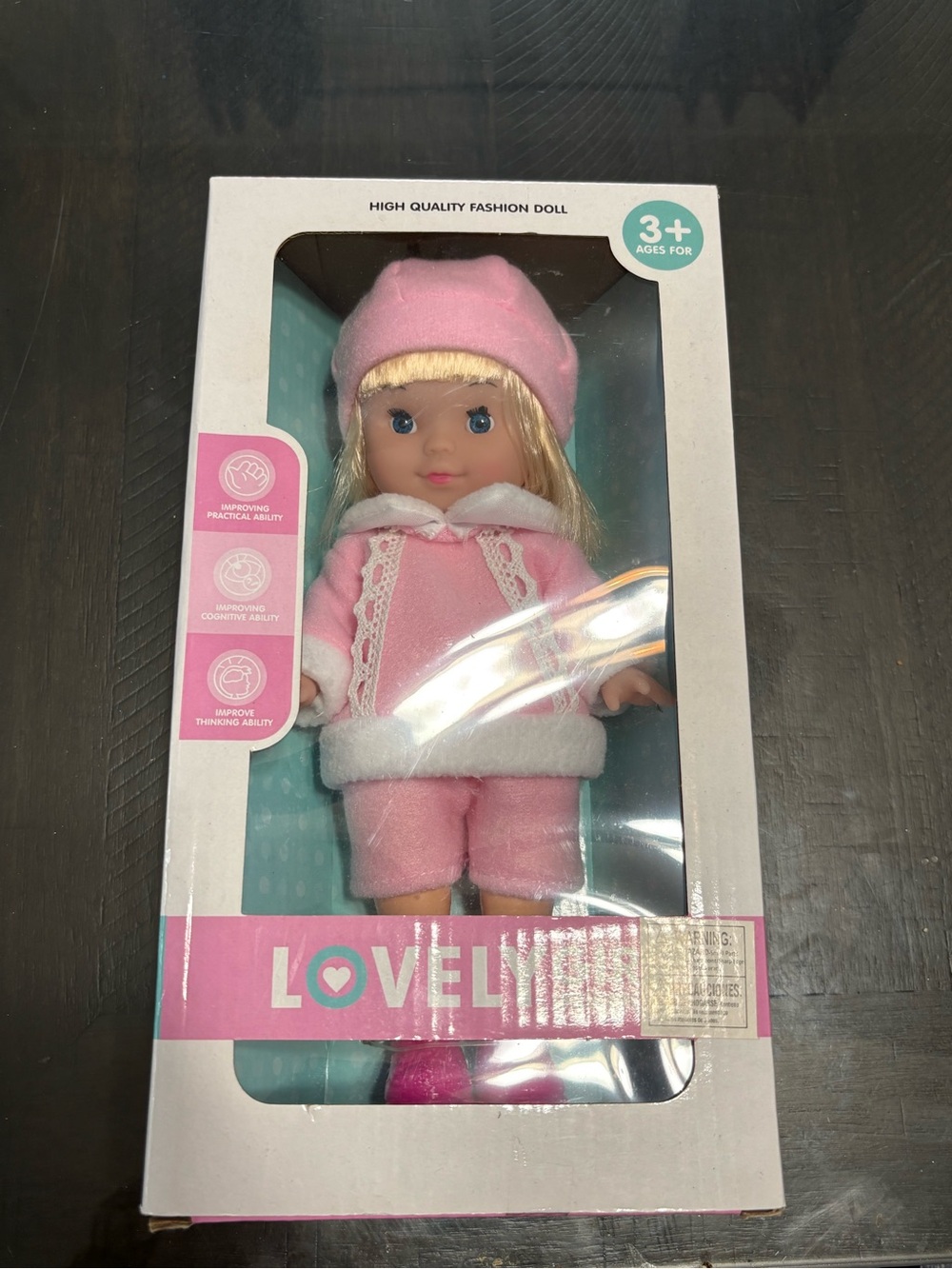 Lovely Pink Fashion Doll with Soft Outfit - Kids Plush Toy